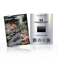 Tranquil Garden Pavilion Metal Wall Art