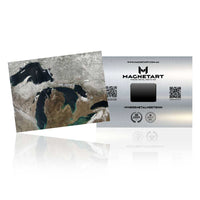 Great Lakes View – Earth Freshwater Satellite Wall Art
