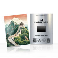 Great Wall of China Sunrise Metal Wall Art – Mountain Landscape Aluminium Print | MagnetArt