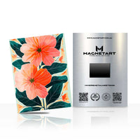 Tropical Hibiscus Bloom Metal Wall Art – Vibrant Floral Magnetic Aluminium Print | MagnetArt