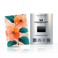 Tropical Hibiscus Bloom Metal Wall Art – Vibrant Floral Magnetic Aluminium Print | MagnetArt