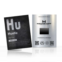Hustle Metal Wall Art – Entrepreneur Mindset Motivation Poster