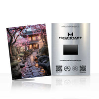 Japanese Cherry Blossom Garden Metal Wall Art