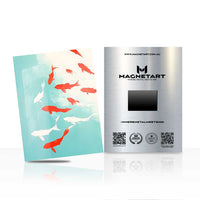 Koi Fish Minimalist Wall Art – Japanese Zen Magnetic Aluminium Print | MagnetArt