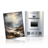 Dramatic Mountain Valley Metal Wall Art – Moody Landscape Aluminium Print | MagnetArt