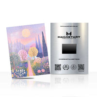 Dreamy Lavender Landscape Wall Art – Pastel Nature Aluminium Print | MagnetArt