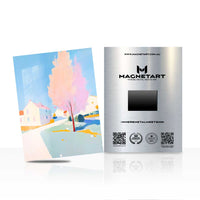 Pastel Countryside Wall Art – Dreamy Landscape Aluminium Print | MagnetArt