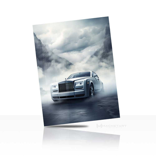 Luxury Black Car Wall Art – Storm Drive Aluminium Print | MagnetArt