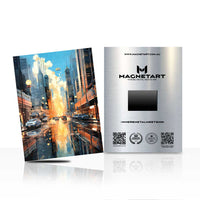 Golden Rush – Urban Reflection Metal Wall Art