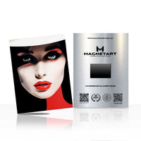 Midnight Muse – Bold Pop Art Portrait Metal Wall Art