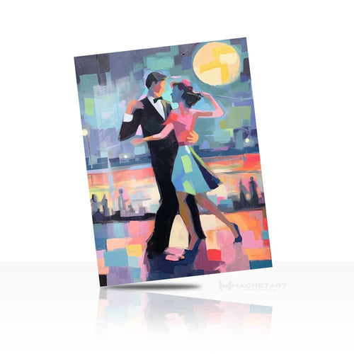 Midnight Tango – Romantic Dance Pop Art Metal Wall Art