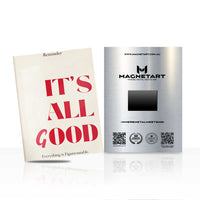 It’s All Good Minimalist Motivational Metal Wall Art – Positive Quote Poster