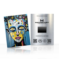 Neon Tribal Muse Pop Art Metal Wall Art