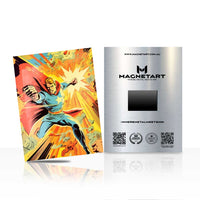 Power Strike – Retro Comic Superhero Metal Wall Art