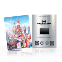 Skyline Rush – Futuristic Highway City Metal Wall Art