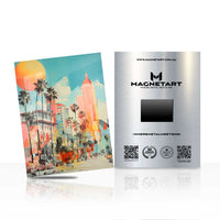 Tropical City Market – Urban Pop Art Metal Wall Art