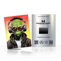 Urban Alien Vibes – DJ Pop Art Metal Wall Art