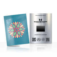 Blush Petal Mandala Metal Wall Art – Modern Geometric Floral Magnetic Aluminium Print | MagnetArt