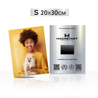 Small metal photo print 20x30cm with vibrant colors and glossy finish by Magnetart