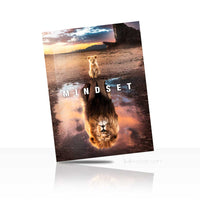 Mindset Lion Metal Wall Art – Strength & Inner Power Motivation Poster