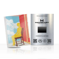 Minimalist Window Figure Metal Wall Art – Contemporary Silhouette Magnetic Aluminium Print | MagnetArt