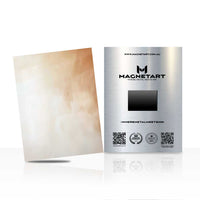 Soft Neutral Abstract Metal Wall Art – Minimalist Beige Magnetic Aluminium Print | MagnetArt