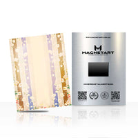 Neutral Abstract Stripe Wall Art – Soft Minimalist Aluminium Print | MagnetArt