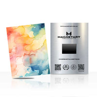 Pastel Watercolor Dreams Metal Wall Art – Abstract Fluid Color Magnetic Aluminium Print | MagnetArt