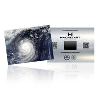 Silent Spiral – Monochrome Hurricane Wall Art
