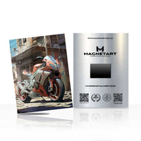 Sport Motorcycle Urban Ride Metal Wall Art – Performance Bike Aluminium Print | MagnetArt