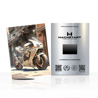 Modern Sport Touring Motorcycle Wall Art – Premium Bike Aluminium Print | MagnetArt