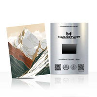 Alpine Majesty Peaks Metal Wall Art – Modern Mountain Landscape Magnetic Aluminium Print | MagnetArt