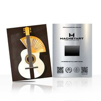 Abstract Guitar Wall Art – Modern Music Aluminium Print | MagnetArt