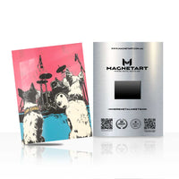 Rock Band Wall Art – Retro Music Pop Art Aluminium Print | MagnetArt