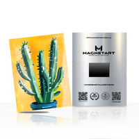 Bold Cactus Wall Art – Modern Desert Botanical Aluminium Print | MagnetArt