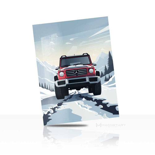 Off-Road Adventure Wall Art – Mountain Drive Aluminium Print | MagnetArt