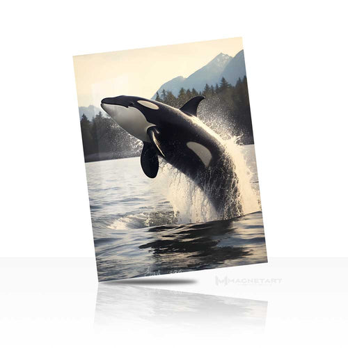 Ocean Leap – Orca Whale Wall Art