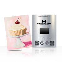 Pastel Cupcake Metal Wall Art – Sweet Dessert Magnetic Aluminium Print | MagnetArt