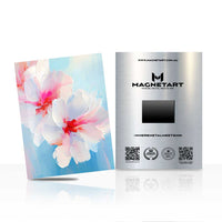 Dreamy Pink Blossom Metal Wall Art – Soft Floral Magnetic Aluminium Print | MagnetArt