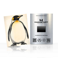 Penguin Metal Wall Art – Modern Wildlife Magnetic Aluminium Print | MagnetArt