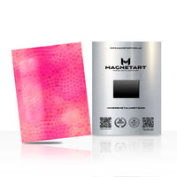 Pink Abstract Texture Wall Art – Aesthetic Feminine Magnetic Aluminium Print | MagnetArt