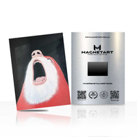 Abstract Polar Bear Wall Art – Bold Modern Animal Aluminium Print | MagnetArt