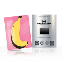 Pop Art Banana Wall Art – Minimal Funky Aluminium Print | MagnetArt