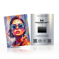 Neon City Muse Pop Art Metal Wall Art