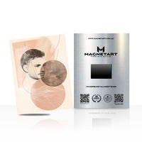 Harmony Within Metal Wall Art – Minimalist Abstract Portrait Magnetic Aluminium Print | MagnetArt