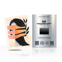 Hidden Identity Metal Wall Art – Abstract Feminine Portrait Magnetic Aluminium Print | MagnetArt