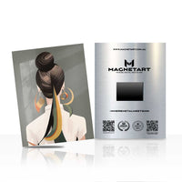 Elegant Silhouette Grace Metal Wall Art – Modern Feminine Abstract Magnetic Aluminium Print | MagnetArt