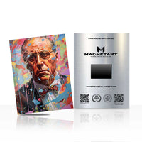 Abstract Gentleman Portrait Metal Wall Art