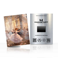 Romantic Ballroom Elegance Metal Wall Art – Soft Luxury Classical Aluminium Print | MagnetArt