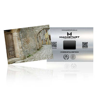 Old Stone Alleyway Metal Wall Art – Rustic European Street Aluminium Print | MagnetArt